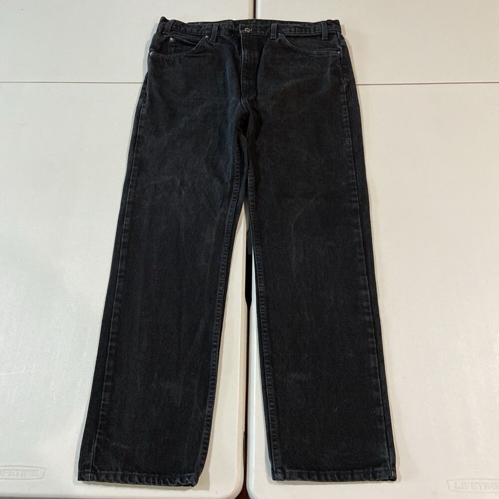 Vintage Levis 505 Orange Tab Jeans Mens 38x30 Black Made in USA 1995 Straight